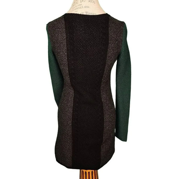 Theory Womens Jiya S Loryelle Wool Colorblock Sweater Dress Small - Picture 2 of 5